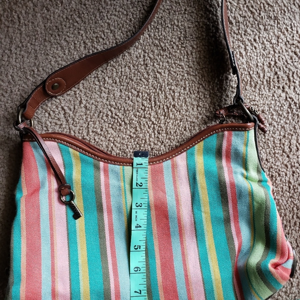 Fossil Multi Stripe Shoulder Bag - image 8